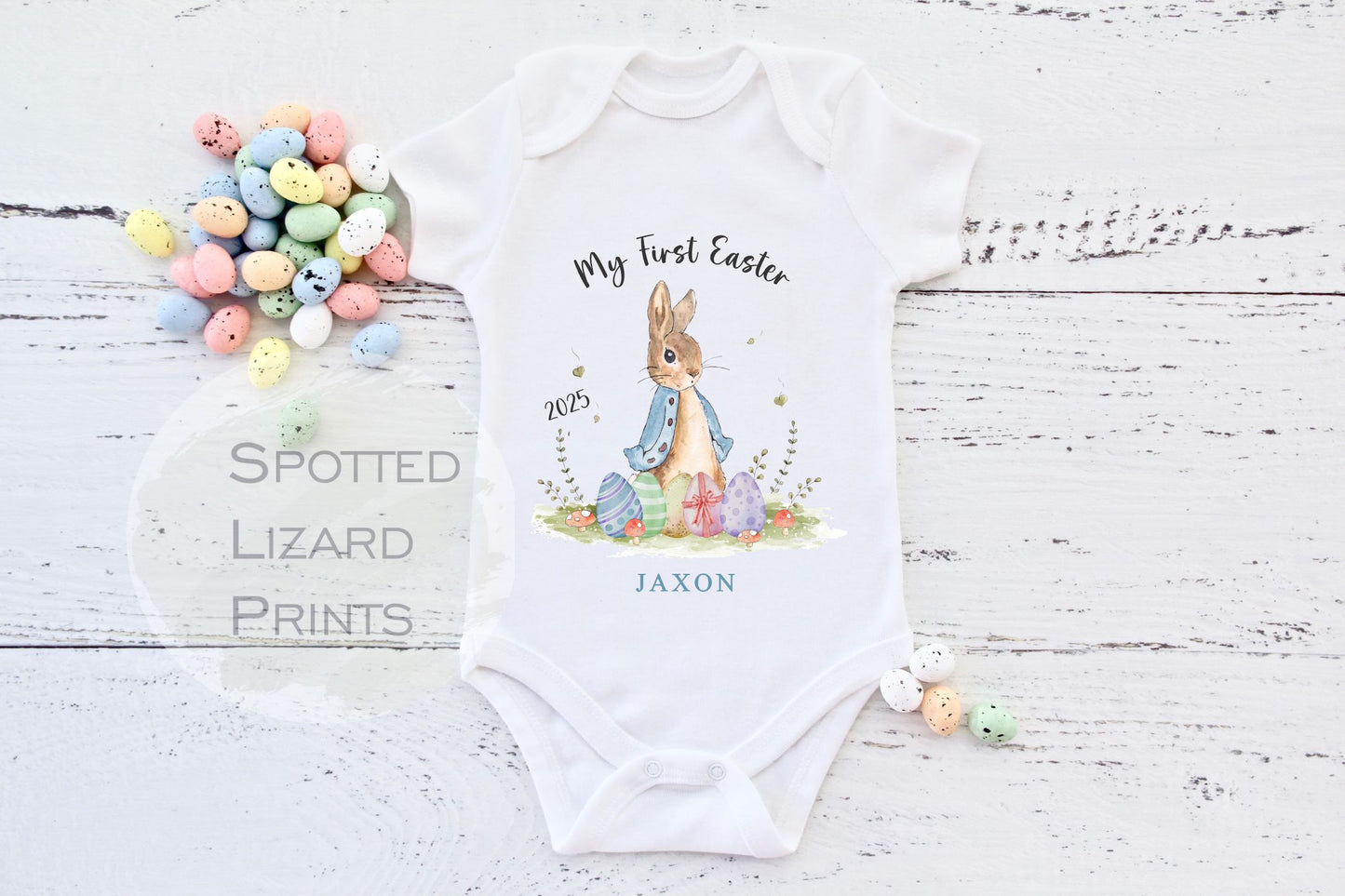 Personalised My First Easter Sleepsuit Baby Girl / Boy Outfit First Easter 1st Easter - Easter
