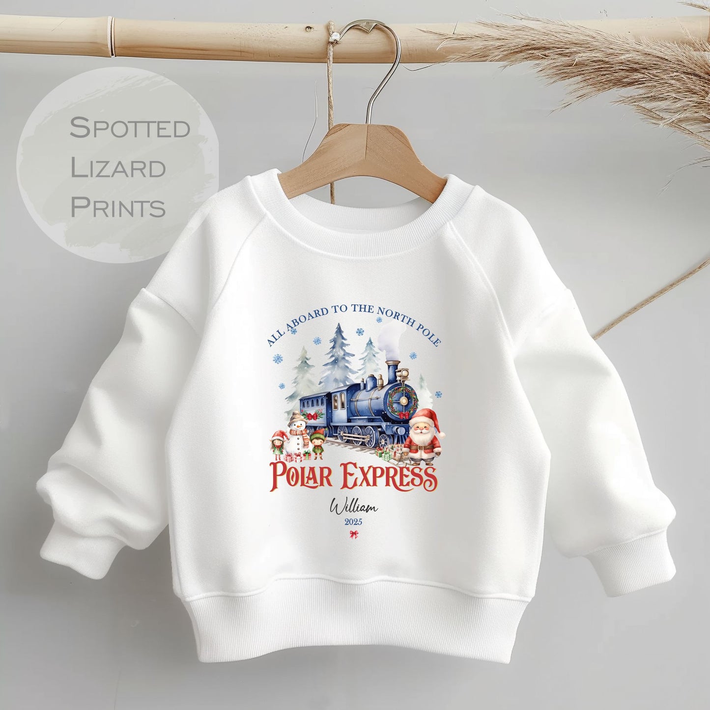 Polar express. Christmas Jumper. Personalised Kids jumper. Christmas Gift.