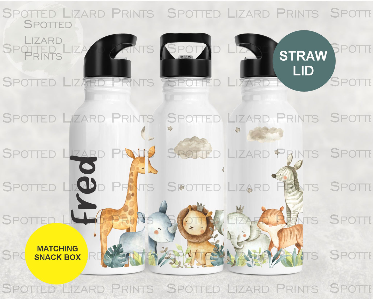 Personalised kids water bottle