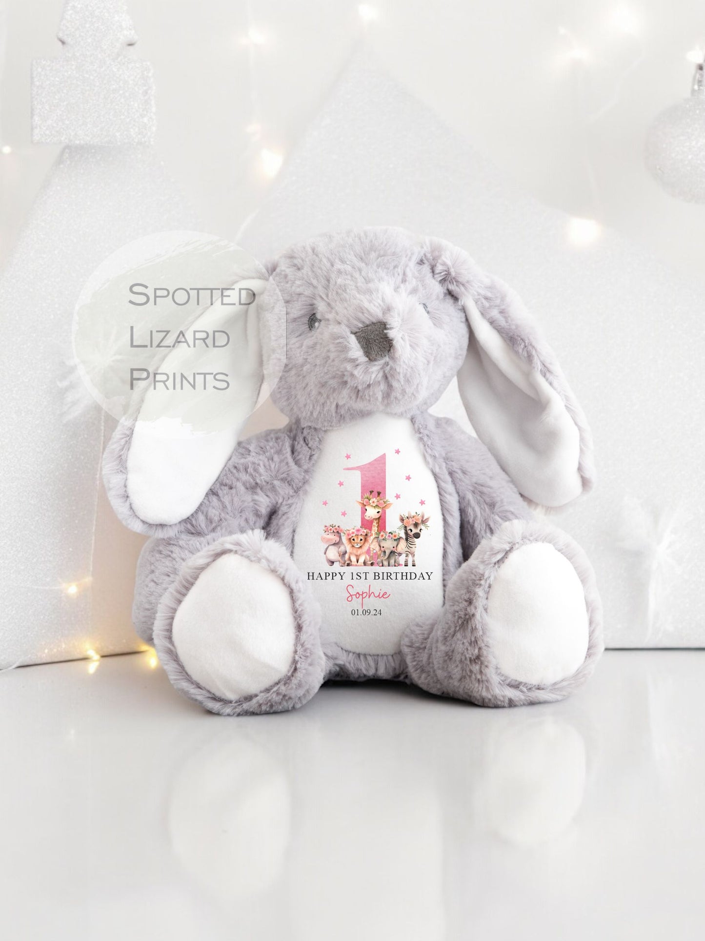 1st Birthday Rabbit teddy