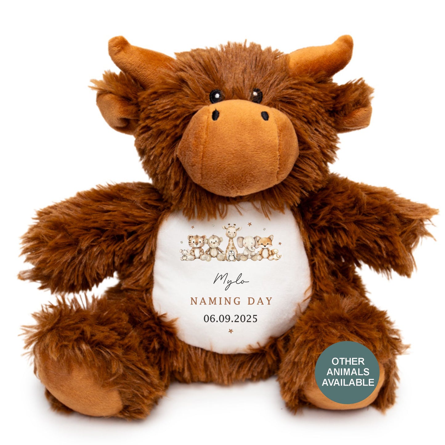 Personalised Christening Teddy - Christening Gift, Big Brother, Little Brother Soft Toy - New Baby Gift - Baby Girl Baby Boy - Higgle Bears