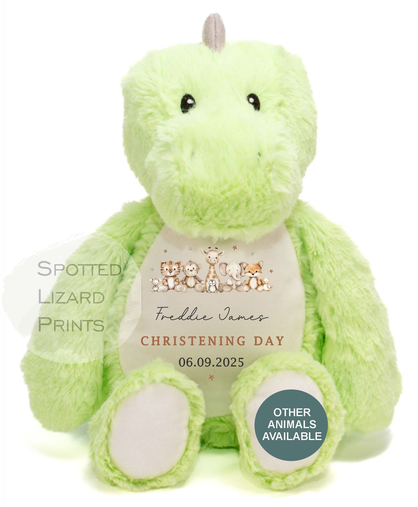 Personalised Christening Teddy - Christening Gift, Big Brother, Little Brother Soft Toy - New Baby Gift - Baby Girl Baby Boy - Higgle Bears
