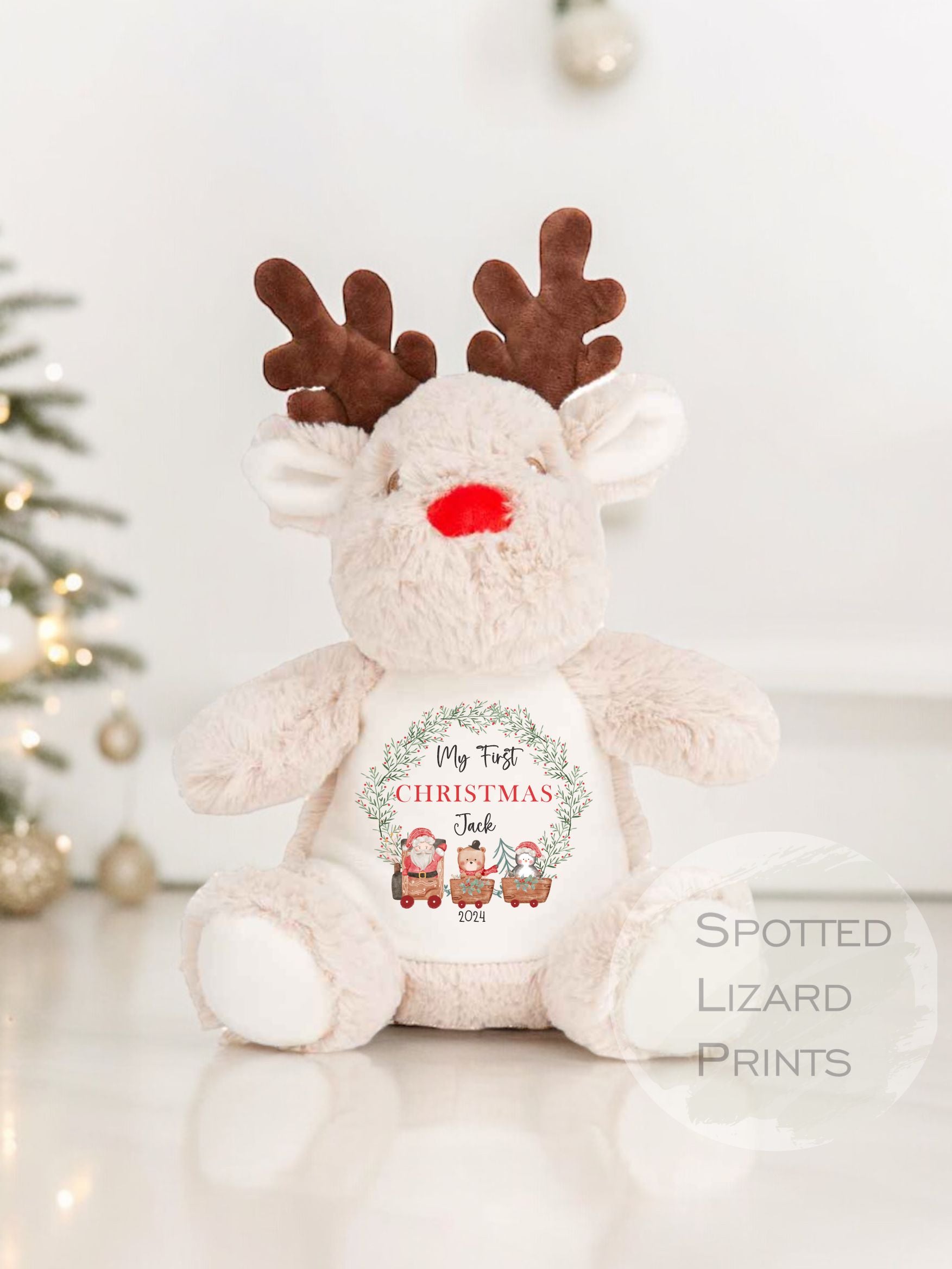 First Christmas Reindeer Teddy First Christmas Gift
