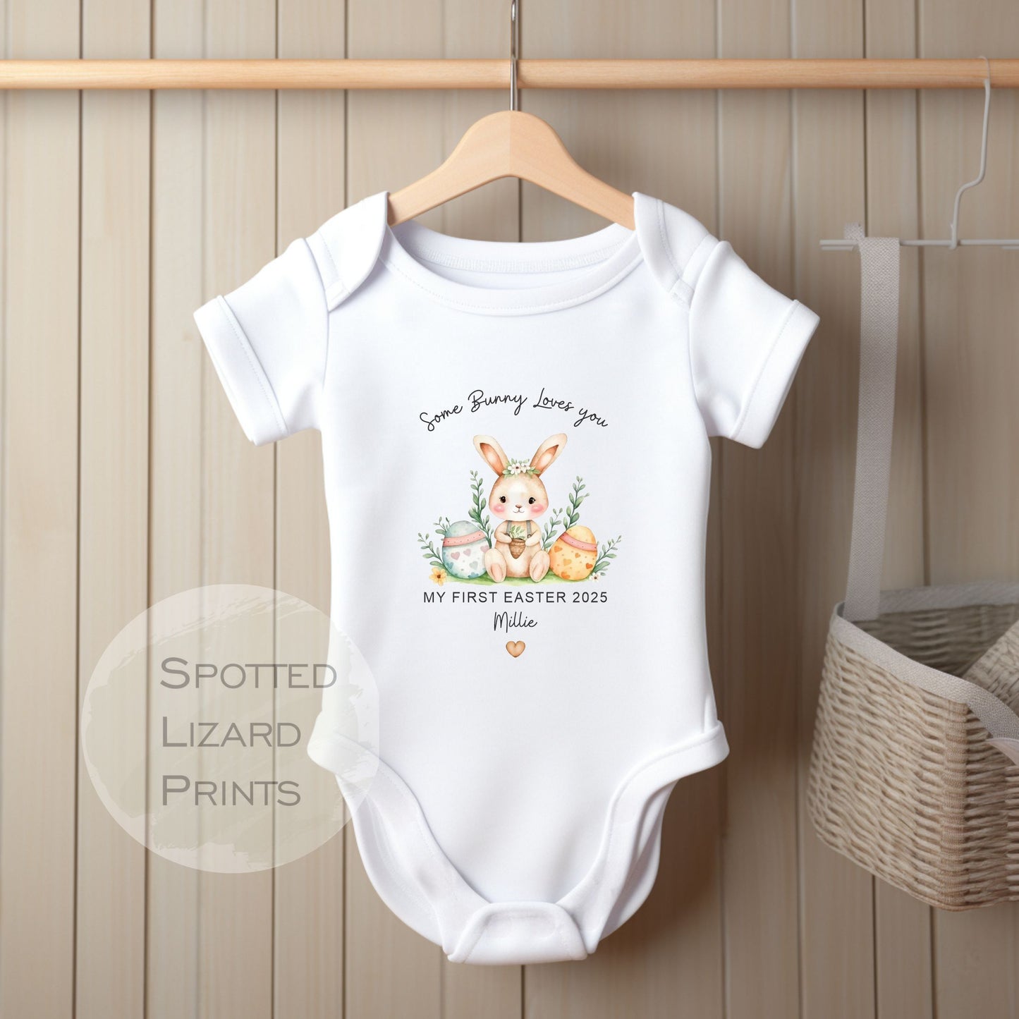 Easter Babygrow, Easter Sleepsuit, My 1st Easter, My First Easter, Babies first Easter sleepsuit, Easter baby outfit, New baby gift