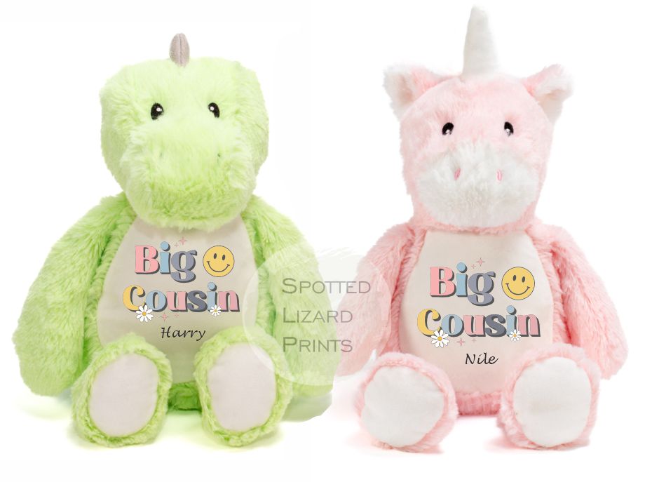 Matching personalised Teddy for siblings. Personalised gift for kids