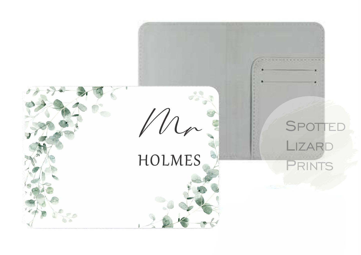 Personalised mr and mrs passport cover. Personalised gift. White passport cover