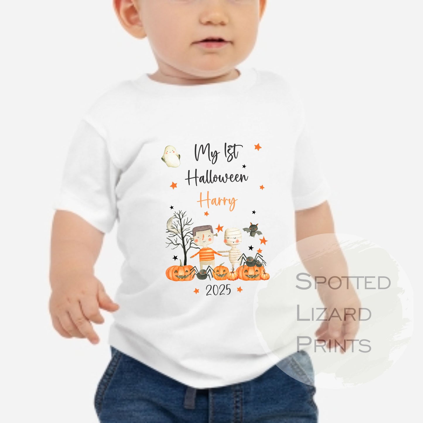 Personalised First Halloween Baby outfit | Baby Halloween Costume Gift | First Halloween Sleepsuit or Vest