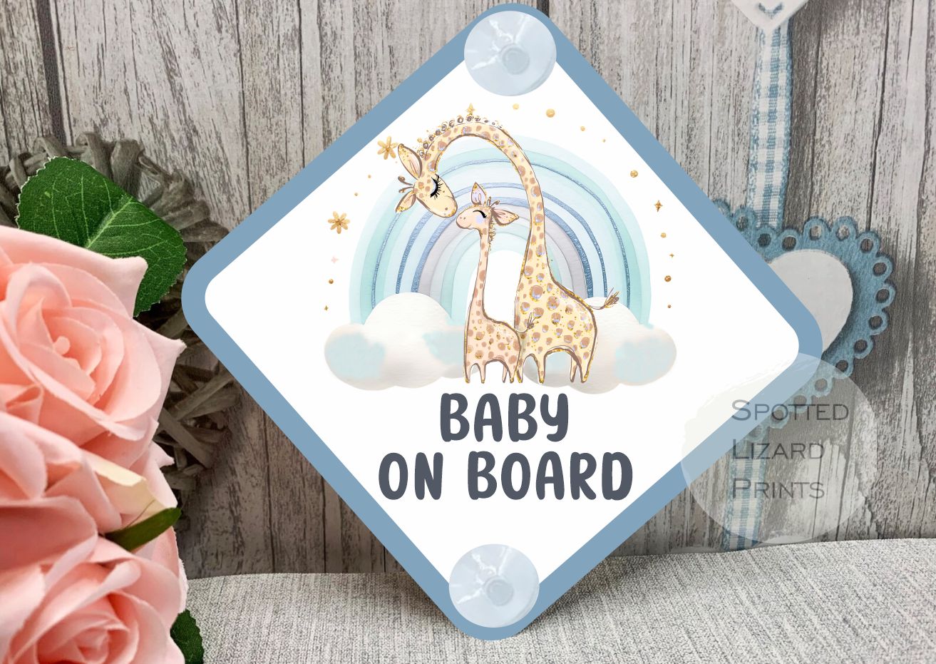 Giraffes Baby on Board Car Sign - Baby on Board | Child on Board