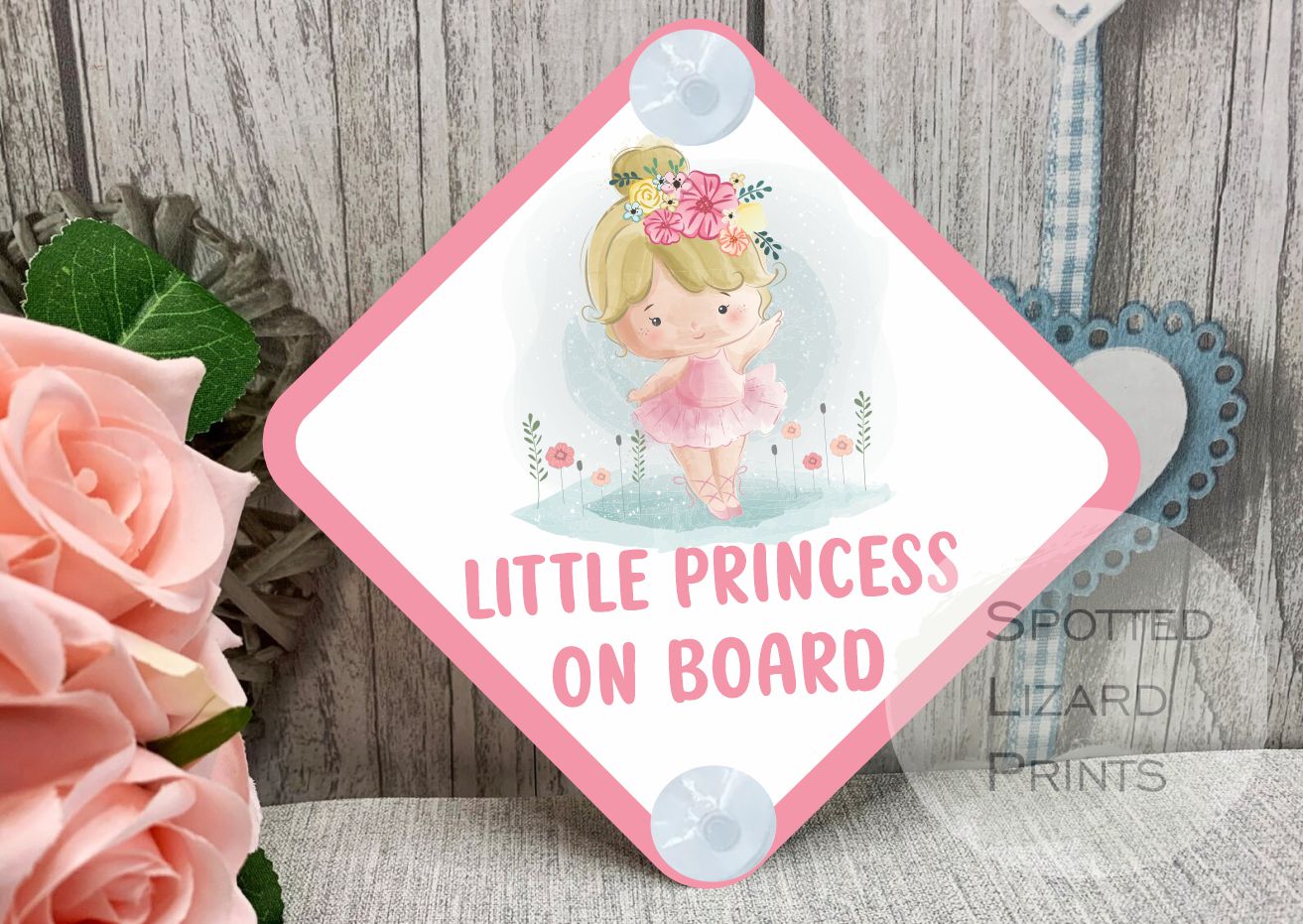 Little Princess Baby on Board Car Sign - Baby on Board | Child on Board