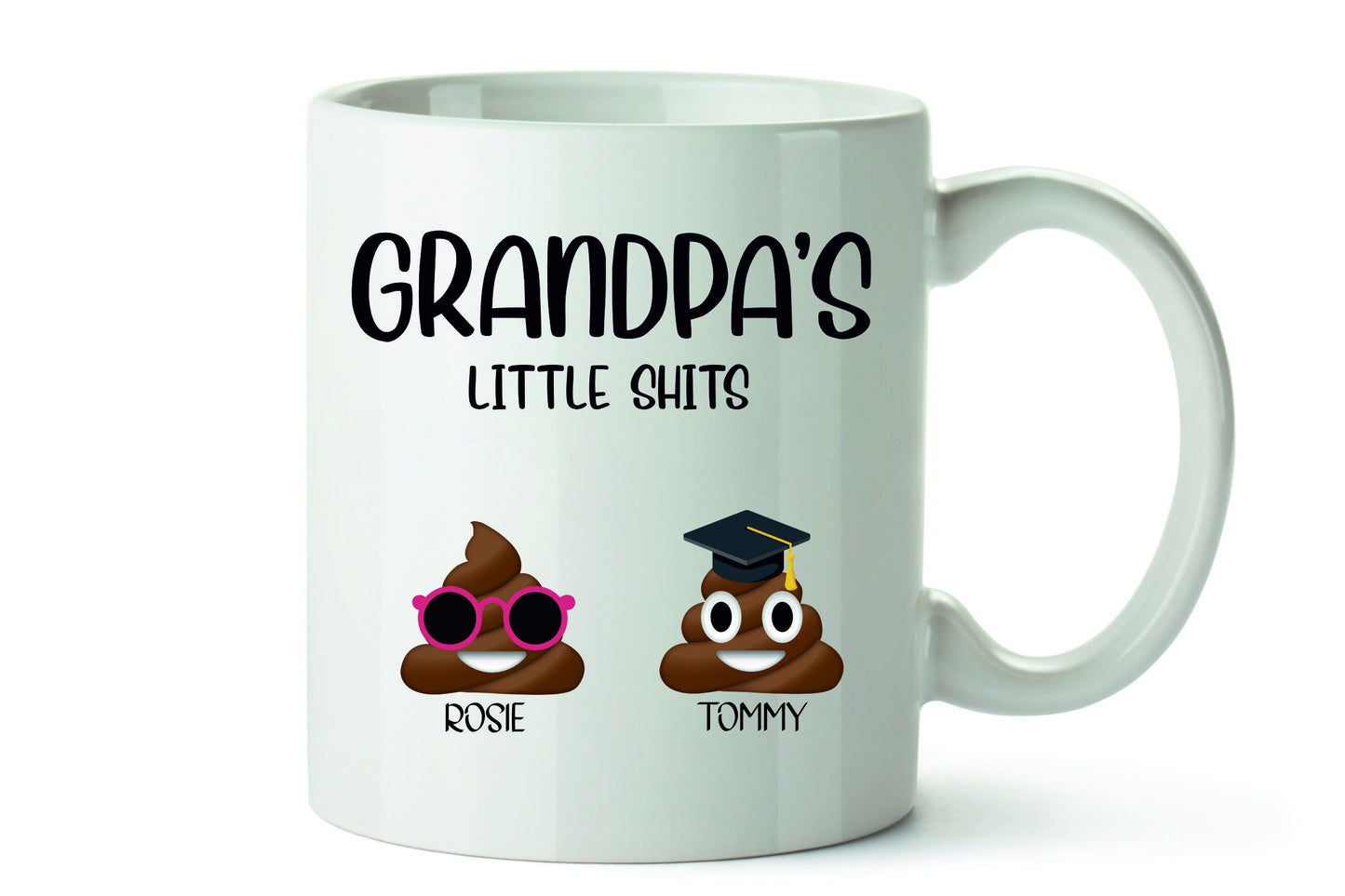 Little Shits Mug | Daddy's Little Shits | Dad's Little Shits | Grandpa's Little Shits | Mum's Little Shits - Personalised mug gift