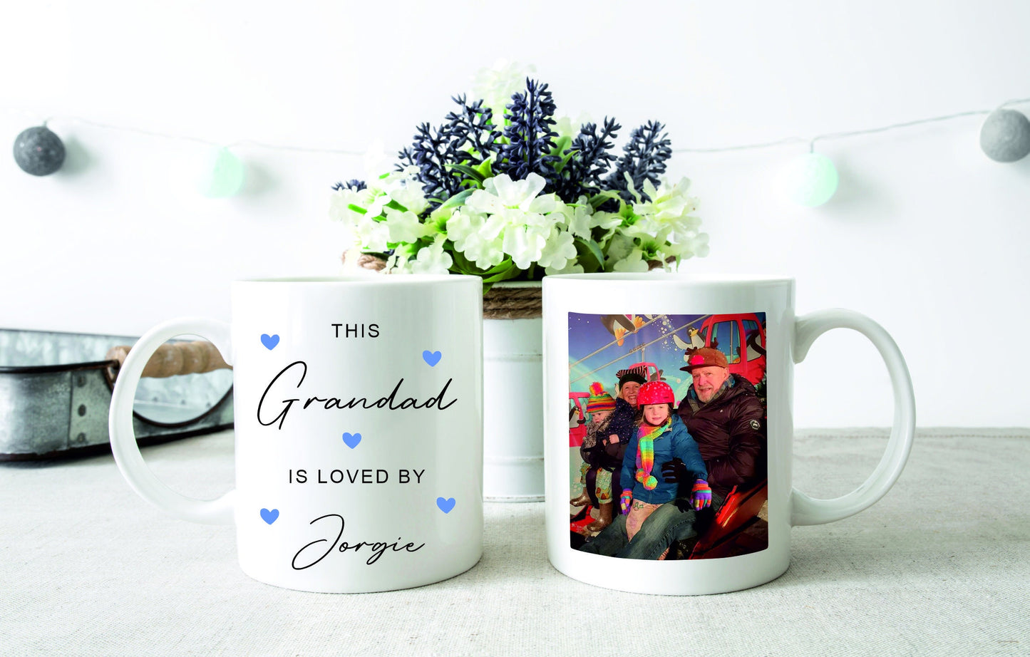 Personalised This Daddy Is Loved By Photo Mug - Father's Day Gift - New Daddy Grandad Gift - Gift for Him - Birthday