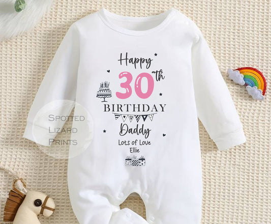 Happy Birthday Daddy Babygrow