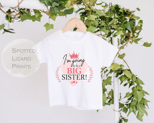 I'm going to be a big sister T shirt
