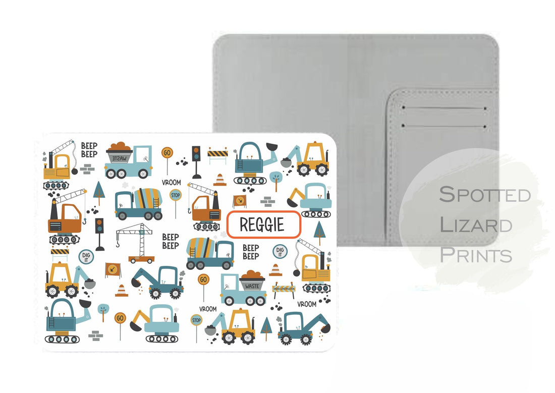 Digger passport Cover - Kids Gift