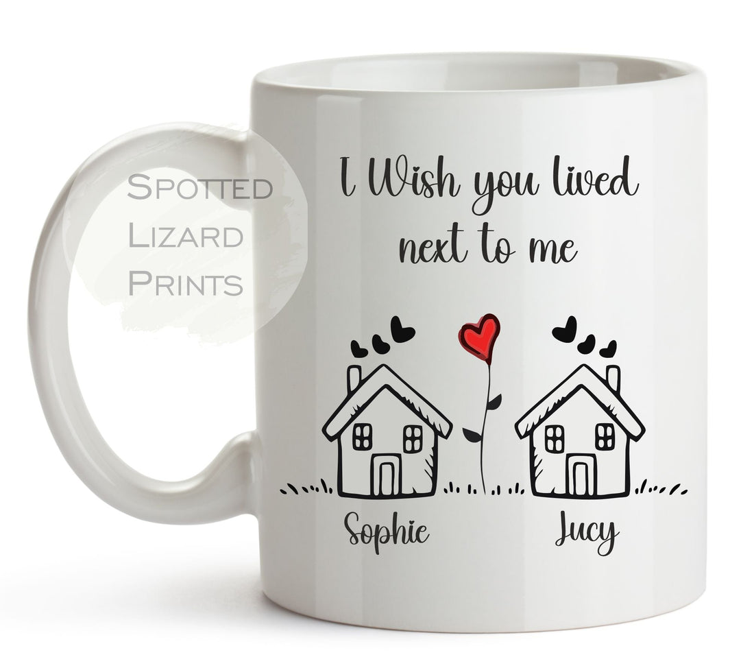 Wish you lived next Door mug