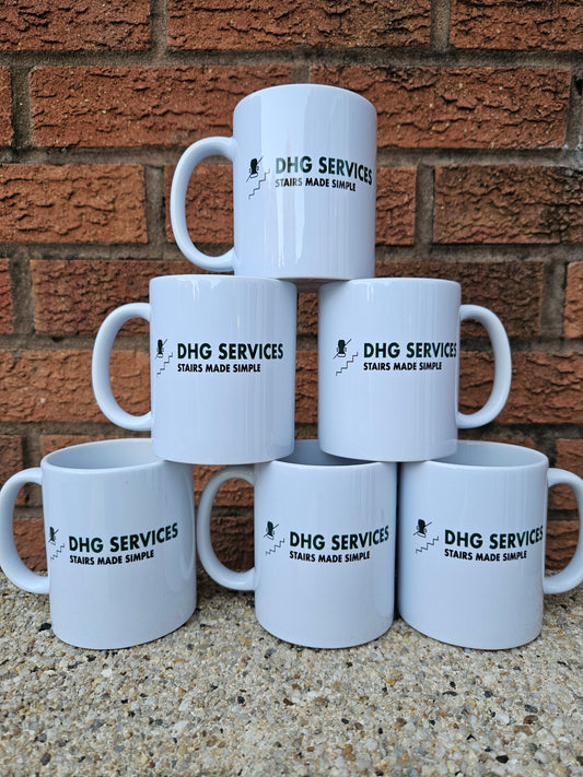 DHG Services Mugs printed by Spotted Lizard prints