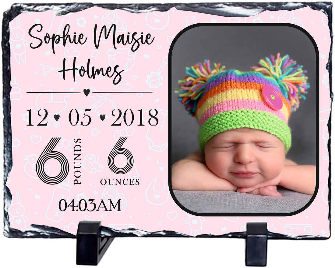 Pictures printed on slate