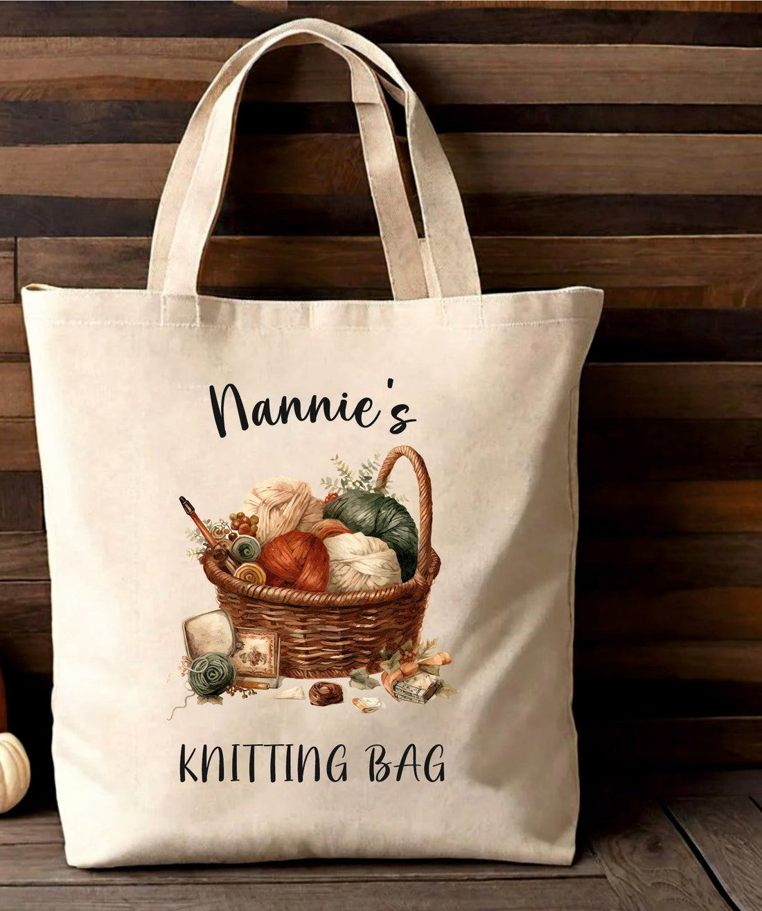 Personalised Knitting Bag - Grandma's Knitting Bag - Nannies Knitting Bag - Craft Bag - Gift for Nan - Love to Knit - Knit Bag - Gift Bag