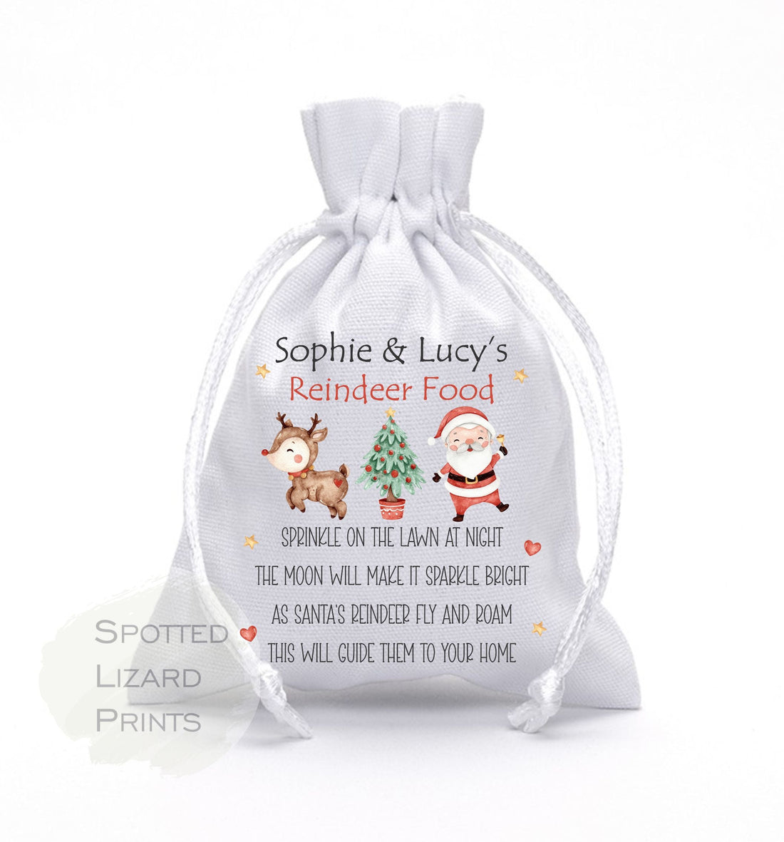 Reindeer Food Bag. 