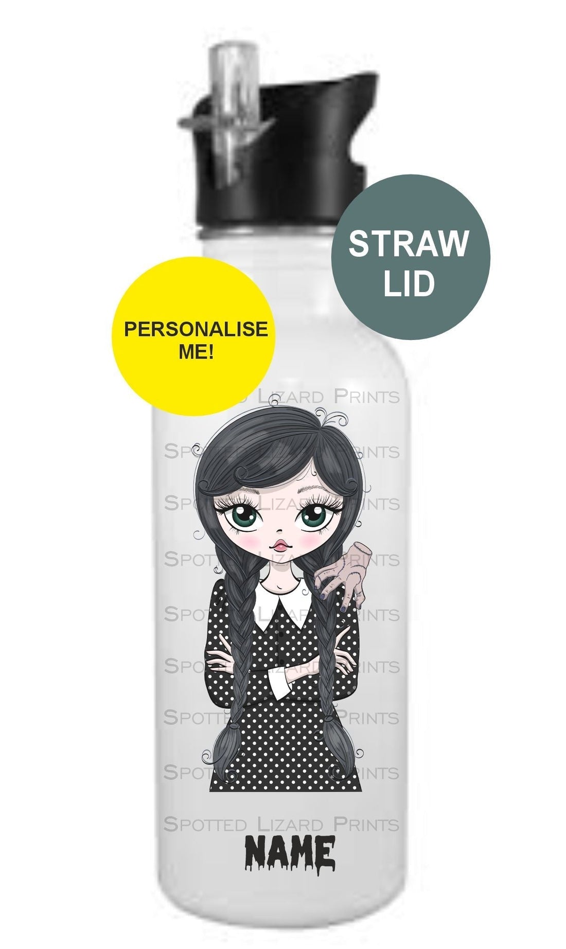 Wednesday Addams Water Bottle