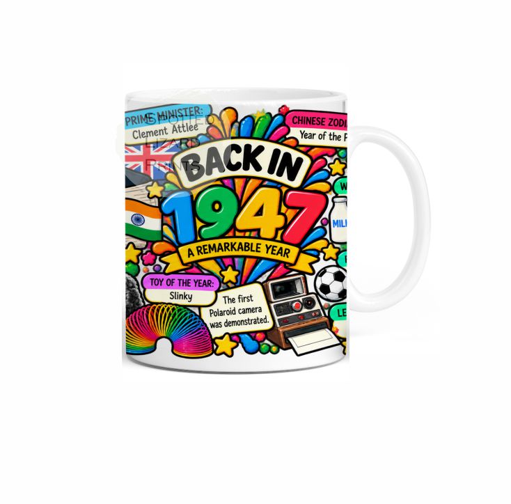 Born in 1947 Facts – Back in 1947 - Mug for Him, Her, Friend, Son, Daughter