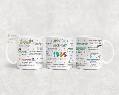 61st birthday mug