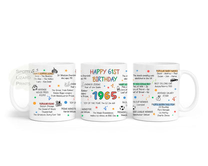 61st birthday mug