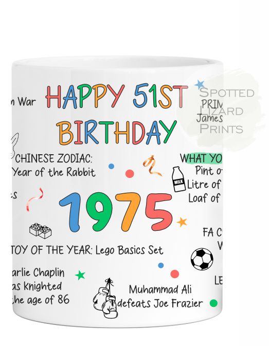 51st birthday mug