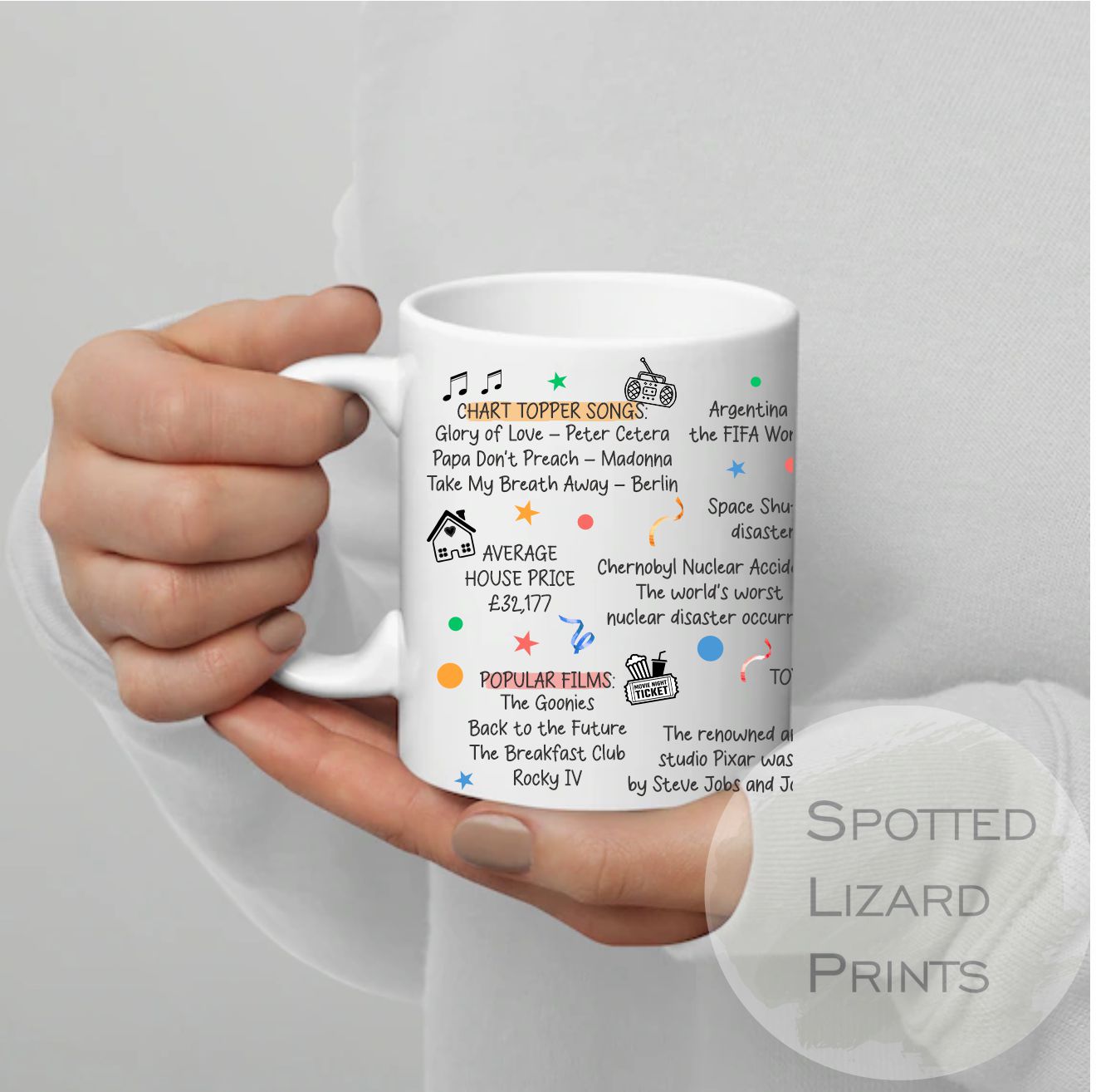Born in 1986 Facts – Back in 1986 - 40th Birthday Mug – Unique Gift for 40th Birthday – 40 Keepsake Mug for Him, Her, Friend, Son, Daughter