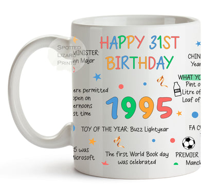 31st birthday mug