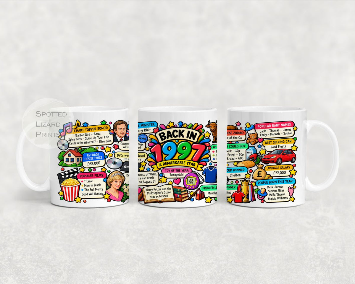 Born in 1997 Facts – Back in 1997 - Mug for Him, Her, Friend, Son, Daughter