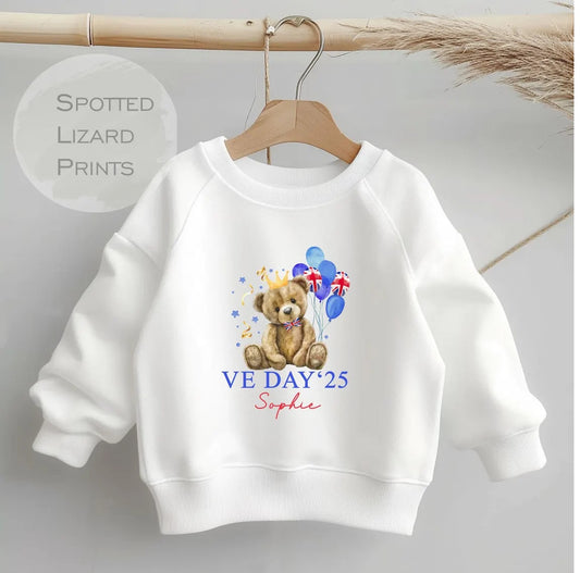 VE Day. Personalised clothing for VE Day celebration.