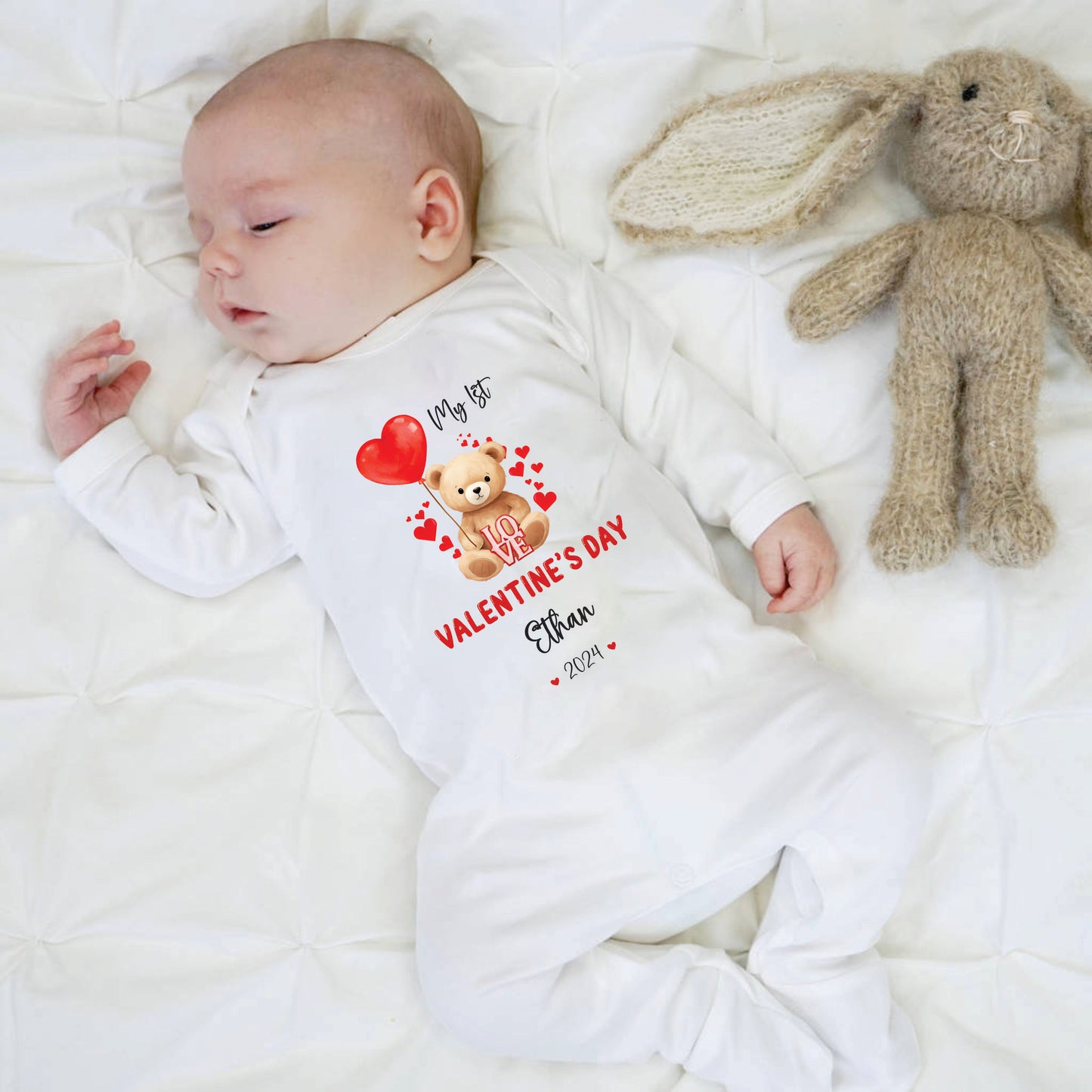 Valentine Romper with a Balloon