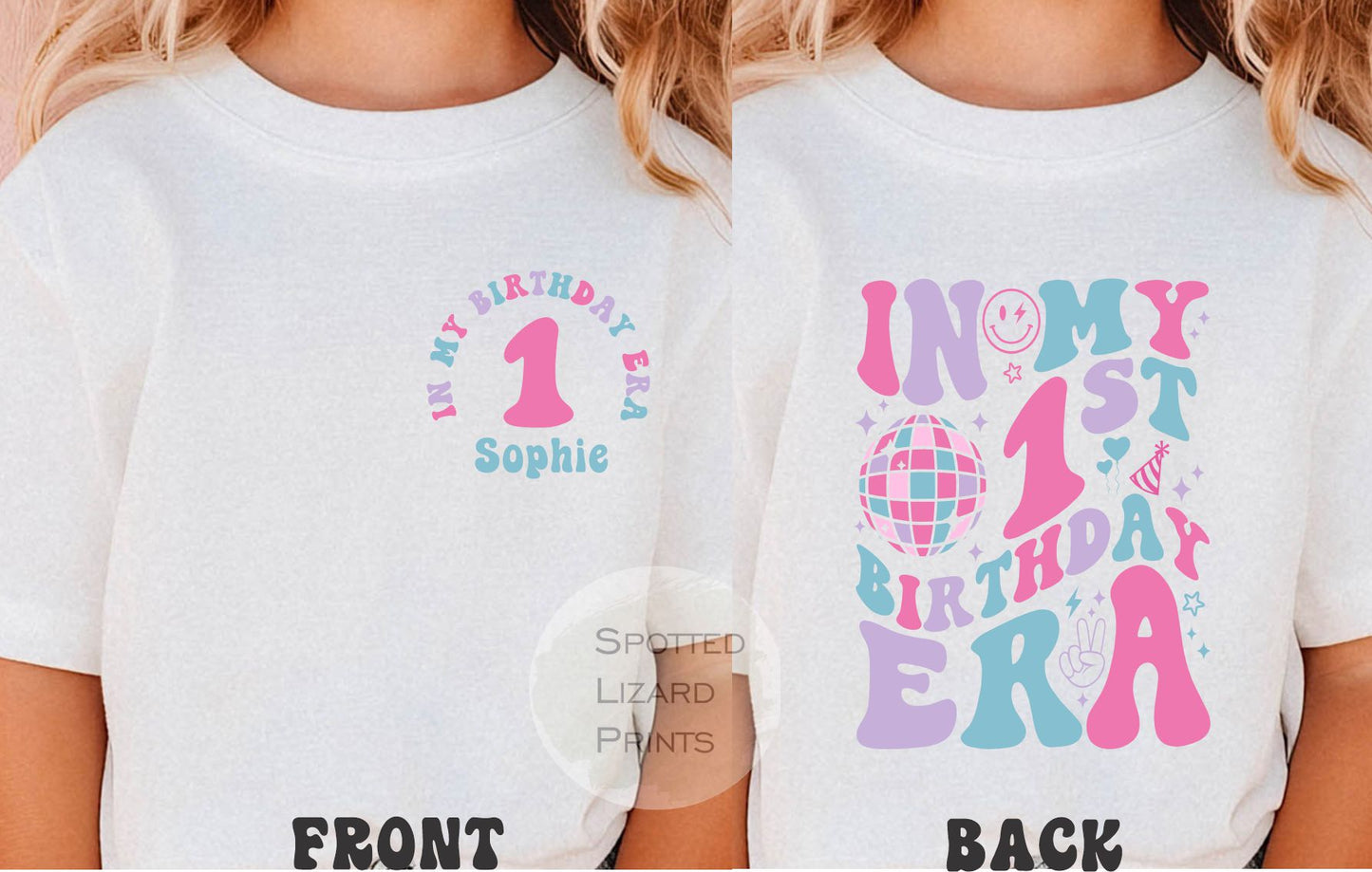 Personalised in my 1st Birthday Era Birthday T-shirt, 1st Birthday shirt, one today Birthday Girl t-shirt, 1st birthday sweatshirt