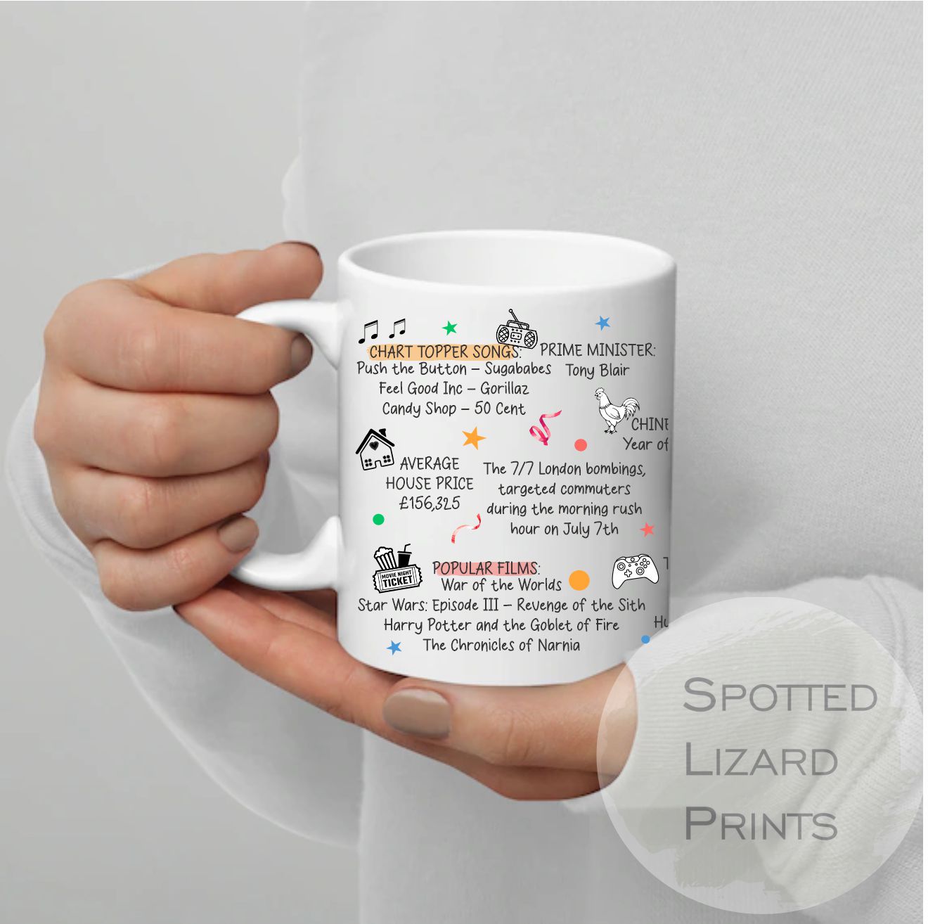 Born in 2005 Facts - 21st Birthday Mug – Back in 2005 – Unique Gift for 21st Birthday – 21 Keepsake Mug for Him, Her, Friend, Son, Daughter