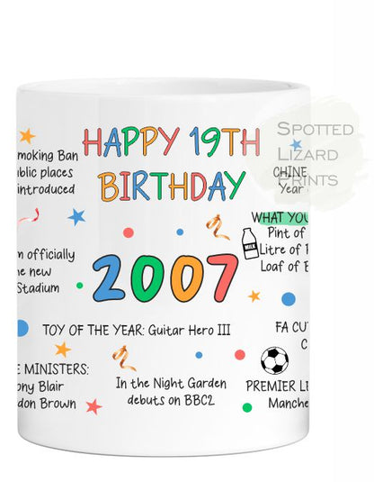 19th birthday mug