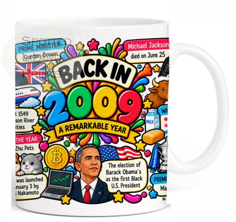 Born in 2009 Facts – Back in 2009 - Mug for Him, Her, Friend, Son, Daughter