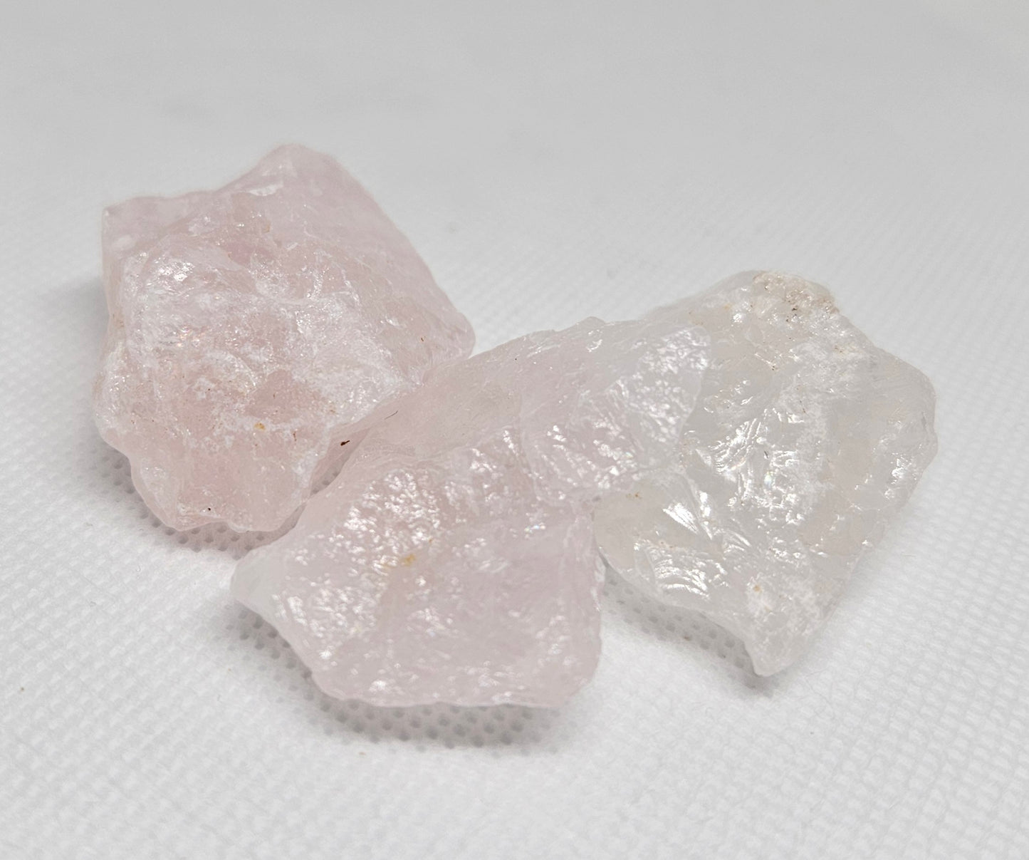 rough cut rose quartz