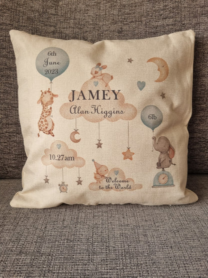 new baby gift cushion