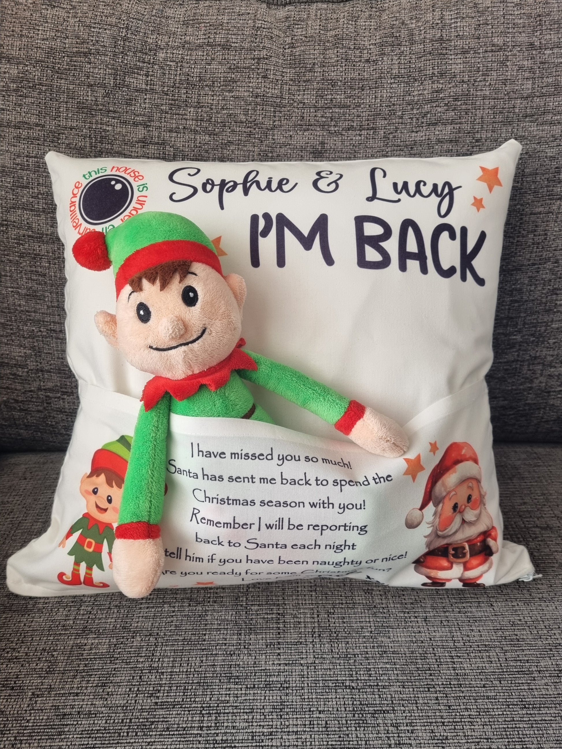 elf on the shelf cushion