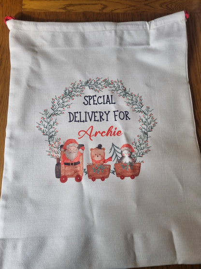 Santa Gift Bag personalised