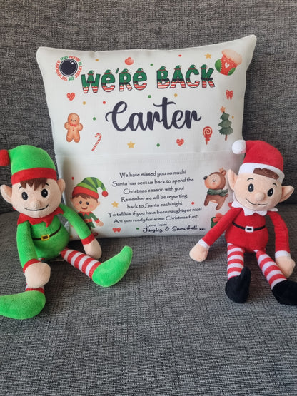 Elf on the shelf cushion