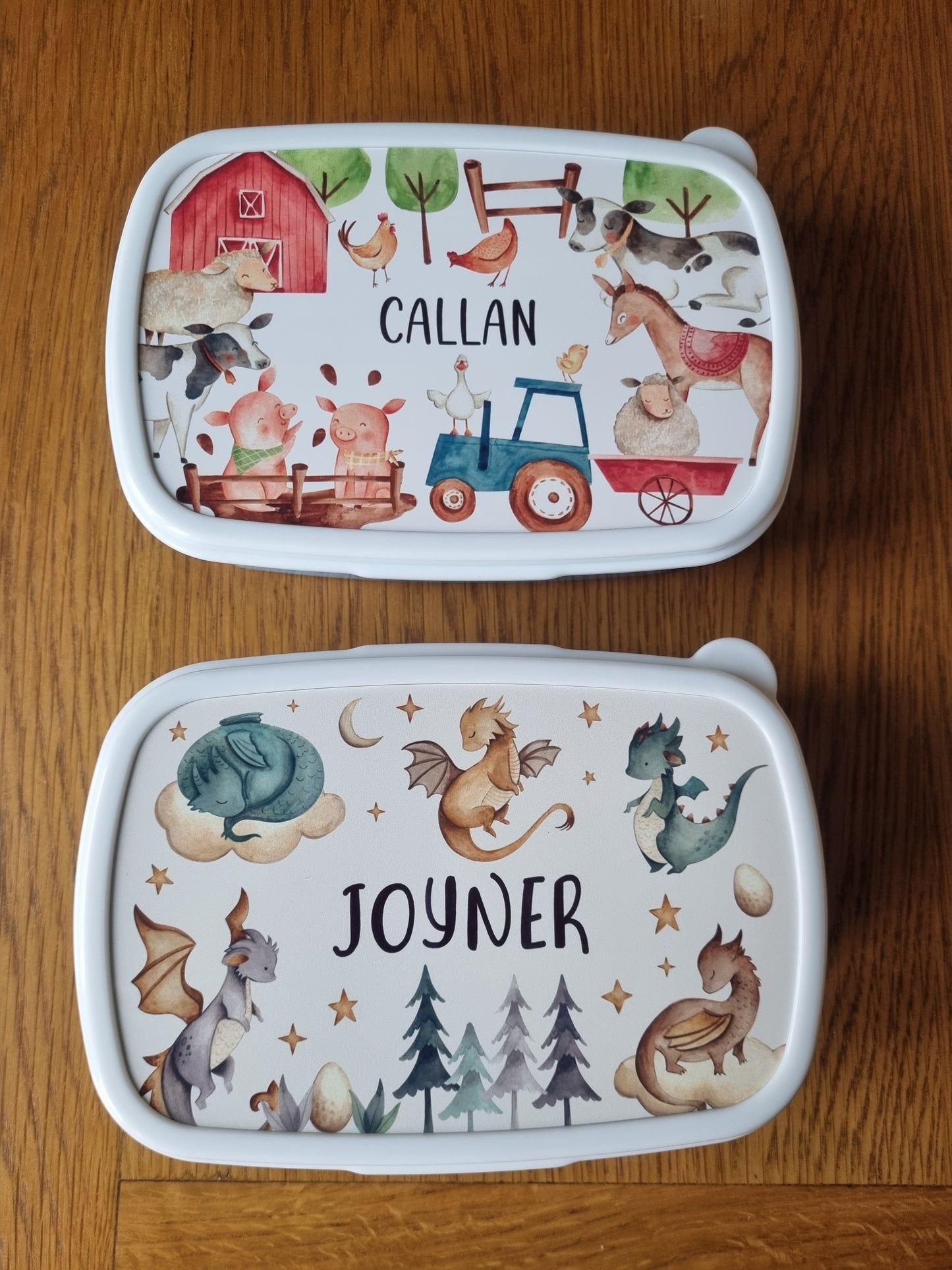 Personalised Snack Box - Kids Lunch Bag - Girls Lunch Box - Farm Lunch Box - Snack Tub - Boys Lunch Box - Personalised Lunch Box