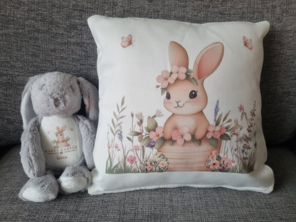 Personalised Easter Book Cushion, Easter Gift, Book Cushion