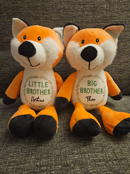 Sibling Teddy. Gift for brothers and sisters. Soft toy for kids. Personalised Gift for kids.