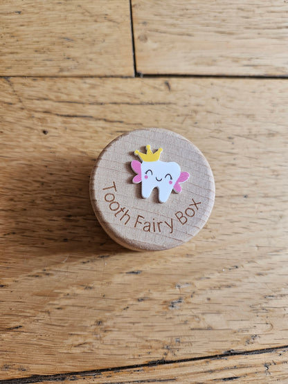 Tooth Fairy Box, Wooden Tooth Fairy Coin Box, Boy Girl Children Wooden Tooth Box Keepsakes, New Baby Shower Gifts for Her, Gift for Him