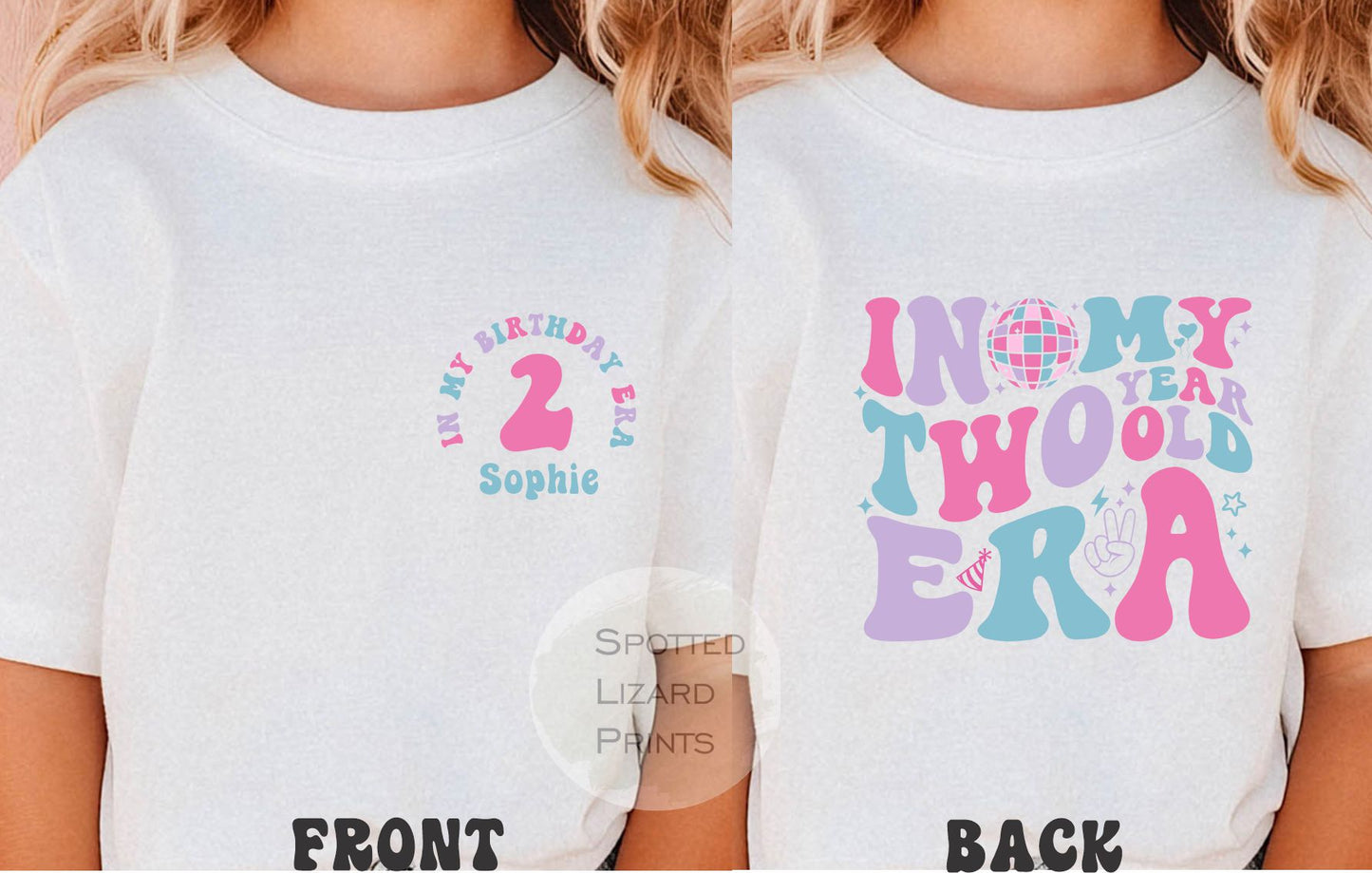 in my two year old era t-shirt