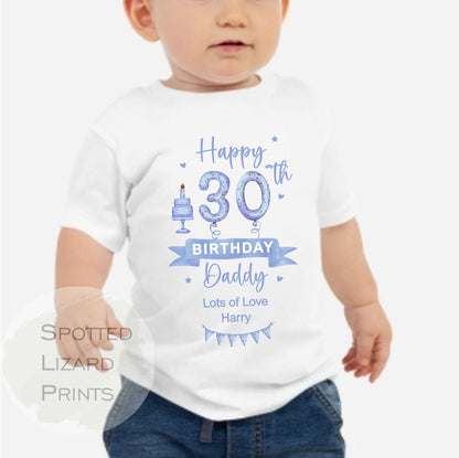 Personalised Happy Birthday Dad T-shirt