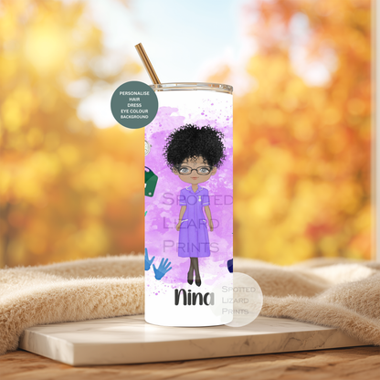 Personalised  tumbler 20oz, Staff Nurse, Midwife, Sister, Healthcare gift, occupational Therapist, Veterinary Nurse, Radiographer, Carer