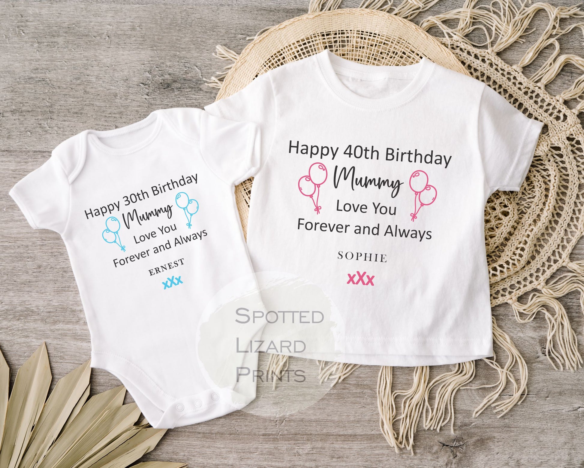 Happy 40th Birthday MUMMY Baby Girl / Boy Outfit